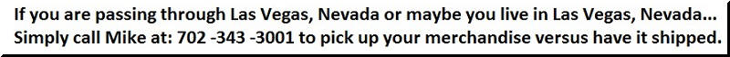 Pick up your merchandise in Las Vegas, Nevada